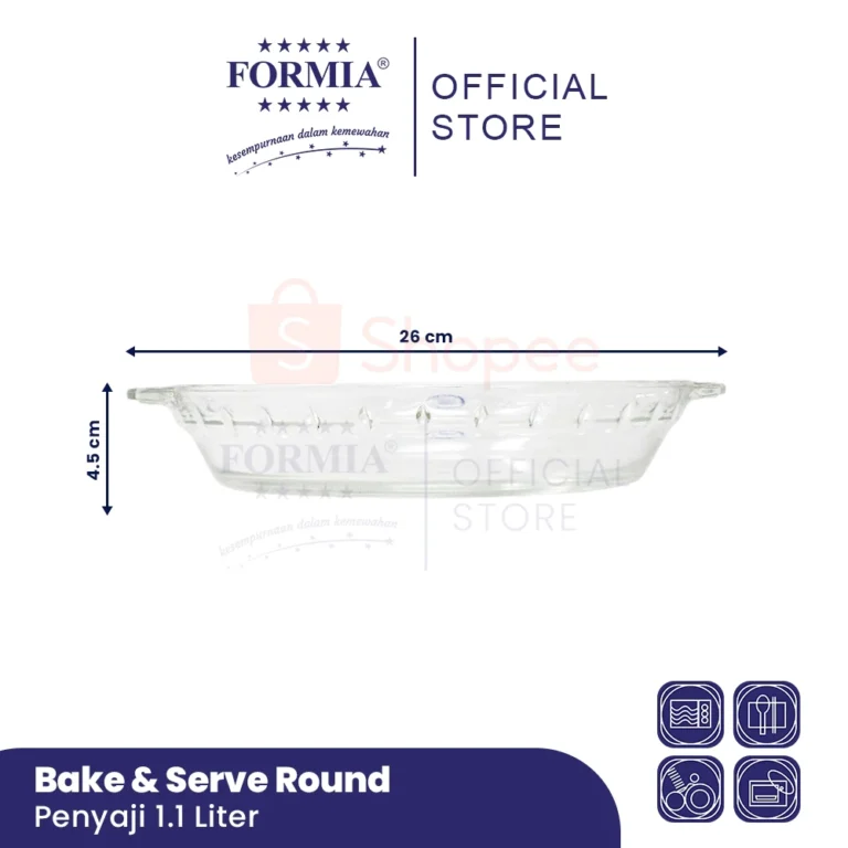 Formia Loyang Kaca Bake & Serve Bulat Tart 1