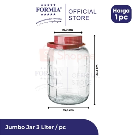 Formia Toples Jumbo Jar 3 liter