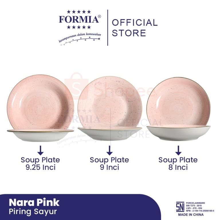 Nara pink soup plate 9.25 