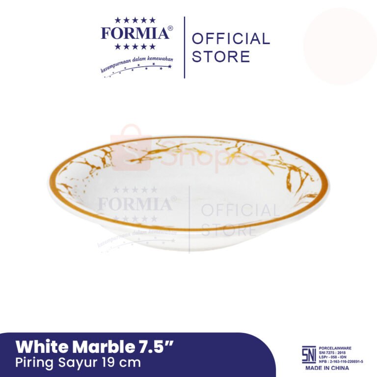 Shopee FR3101075 - Formia Soup Plate 75 Inci White Marble-01