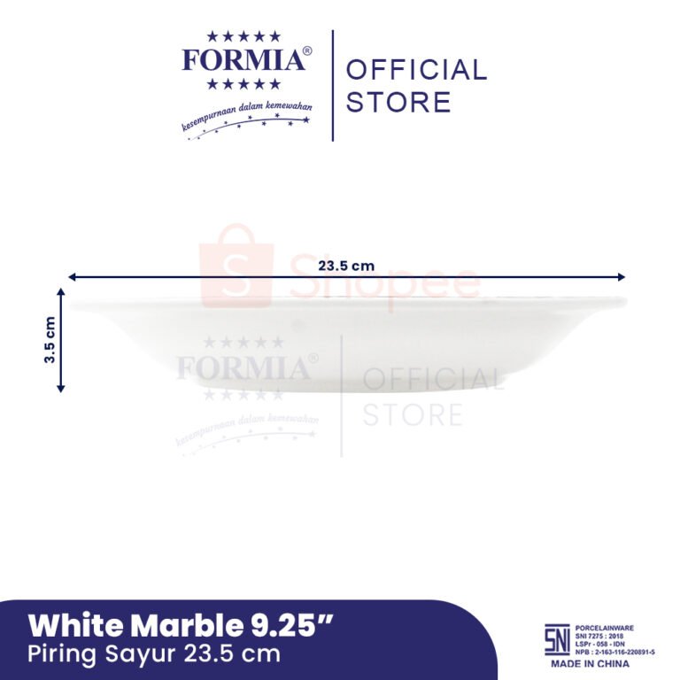Shopee FR3101925 - Formia Soup Plate 925 Inci White Marble-03