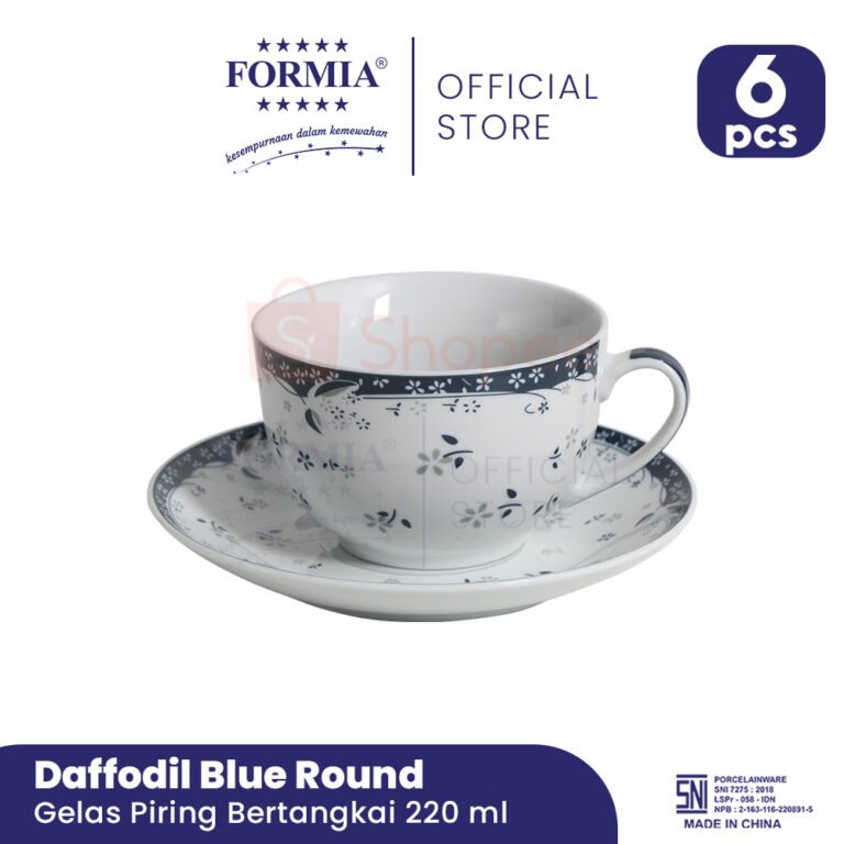 Shopee - FR31712220DB - Formia Cup Saucer Daffodil Blue Round 6 pcs-01