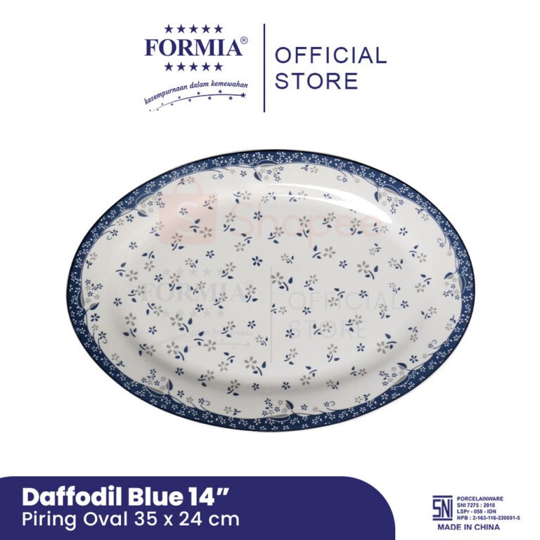 Shopee - FR31718014 - Oval Platter 14 Inci Daffodil Blue-01