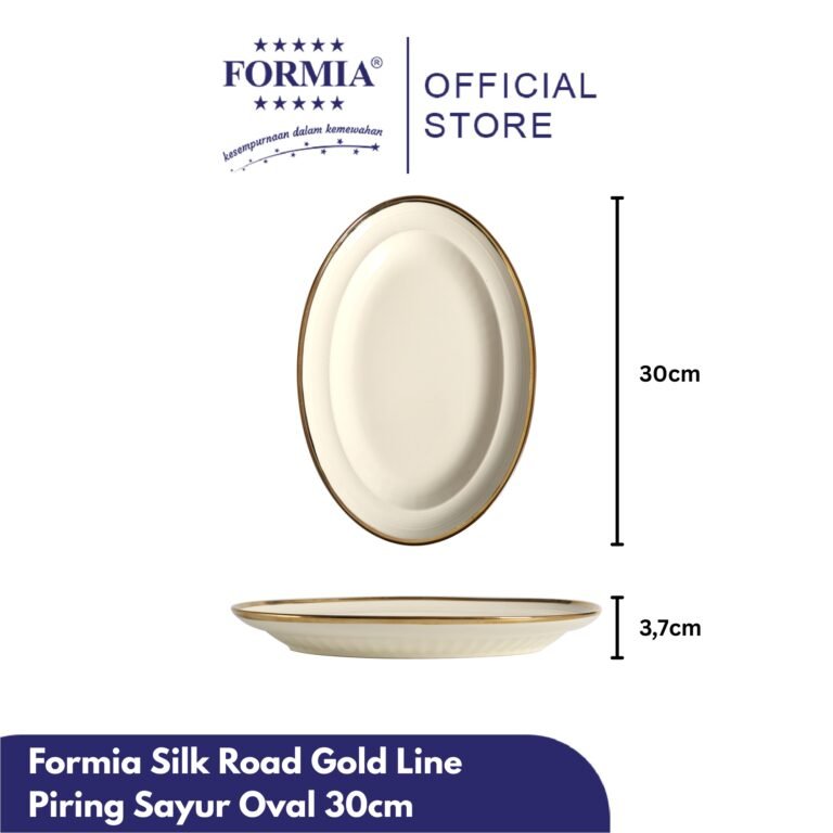 FR34718030 - FORMIA Silk Road Gold Line Piring Sayur Oval 30cm